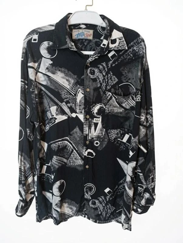 Vintage Tacot Bleu 80s/90s Shirt R825 – photo 2
